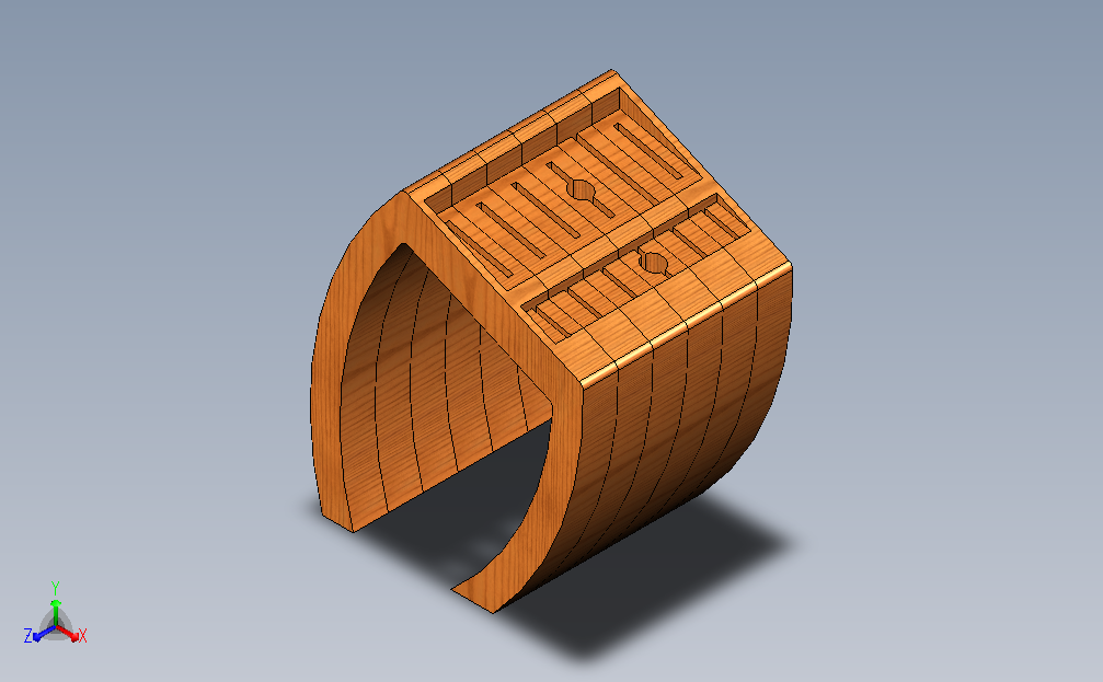 Rounded Hollow Knife Block
